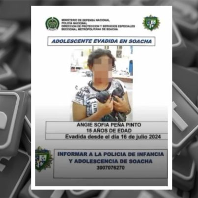 Angie Sofia Peña Pinto desaparecida
